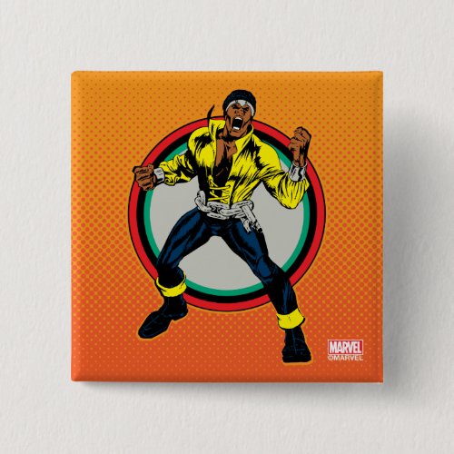 Luke Cage Retro Character Art Pinback Button