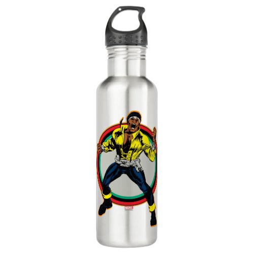 Luke Cage Retro Character Art Stainless Steel Water Bottle