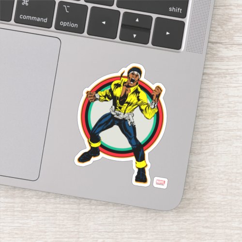 Luke Cage Retro Character Art Sticker