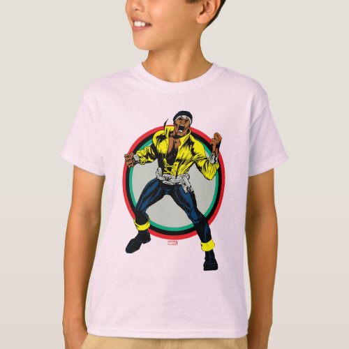 Luke Cage Retro Character Art T_Shirt