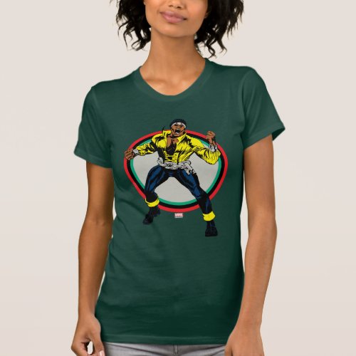 Luke Cage Retro Character Art T_Shirt