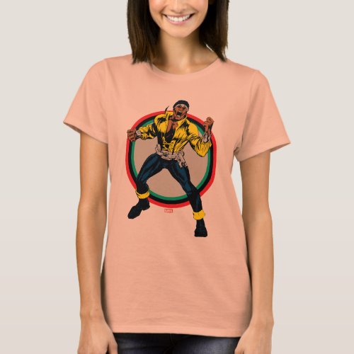 Luke Cage Retro Character Art T_Shirt