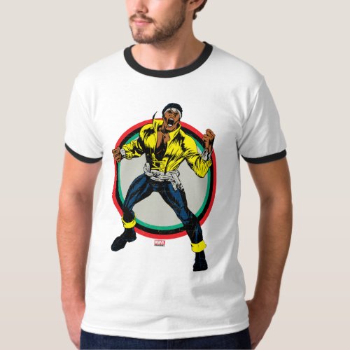 Luke Cage Retro Character Art T_Shirt