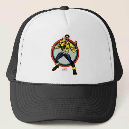 Luke Cage Retro Character Art Trucker Hat