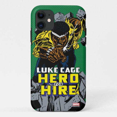 Luke Cage Smashing Through Bricks iPhone 11 Case
