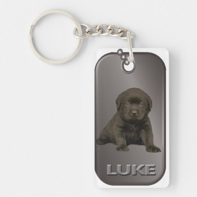 Luke Dog Tag Keychain (Front)