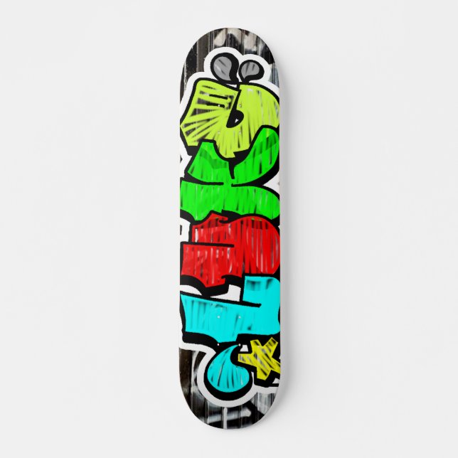 Luke Graffiti Custom Cool Skateboard (Front)