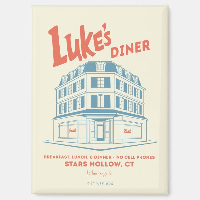 Luke’s Diner Stars Hollow Design Magnet (Front)