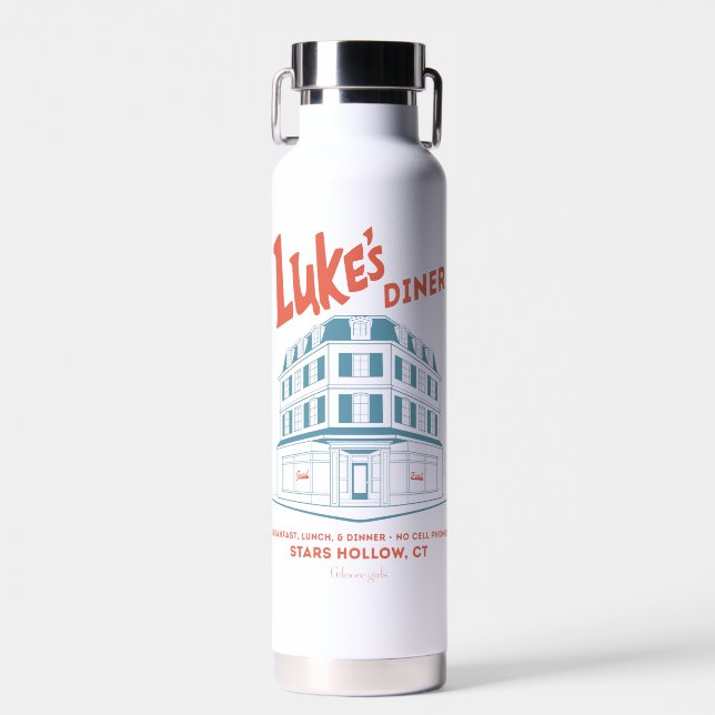 Luke’s Diner Stars Hollow Design Water Bottle (Front)