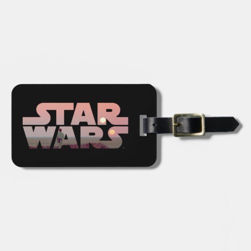 Luke Skywalker Tatooine Sunset Star Wars Logo Luggage Tag