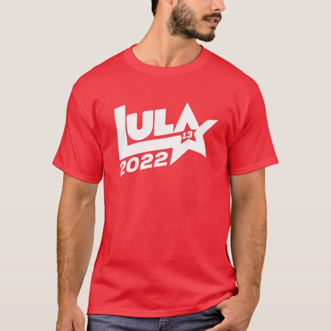 Lula 2022 13 PT eleições presidenciais Brasil 2022 T-Shirt (Front)