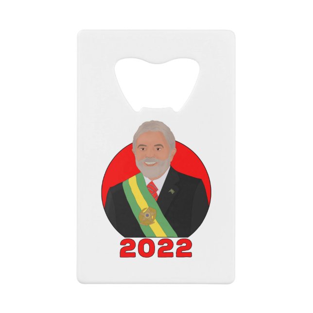 Lula 2022 credit card bottle opener (Front)