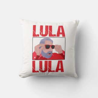 Lula Meme with Sunglasses Throw Pillow
