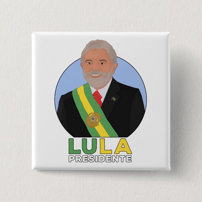 Lula Presidente Button (Front)