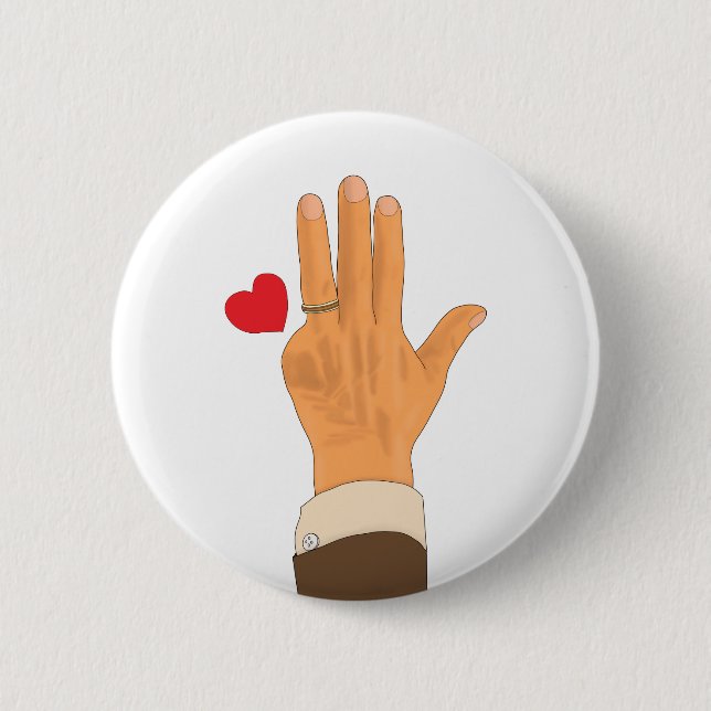 Lula's left hand and a heart button (Front)