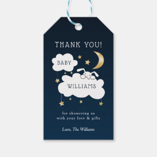 Lullaby Bunny Baby Shower Favor Gift Tags
