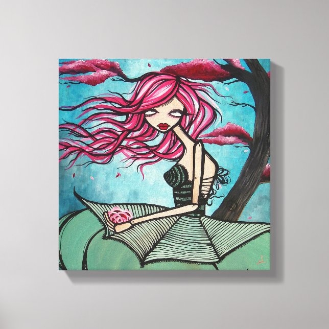 "Lullaby of Birdland" Wrapped Canvas, 12"x12" Canvas Print (Front)