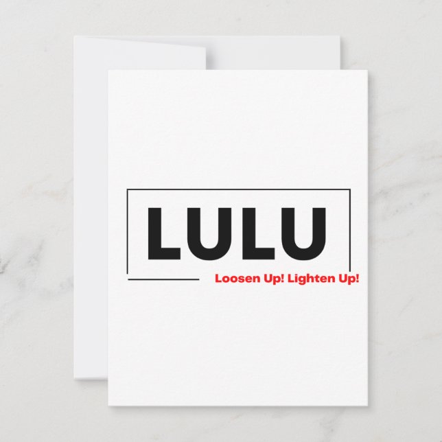 LULU NOTE CARD (Front)