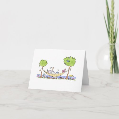 Lulu Notes  Hammock 56 x 4 note card