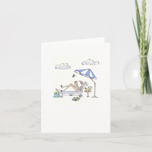 Lulu Notes / Sun Goddess 4 x 5.6 note card (Front)