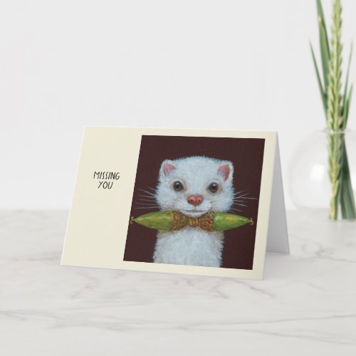 Lulu the ermine card