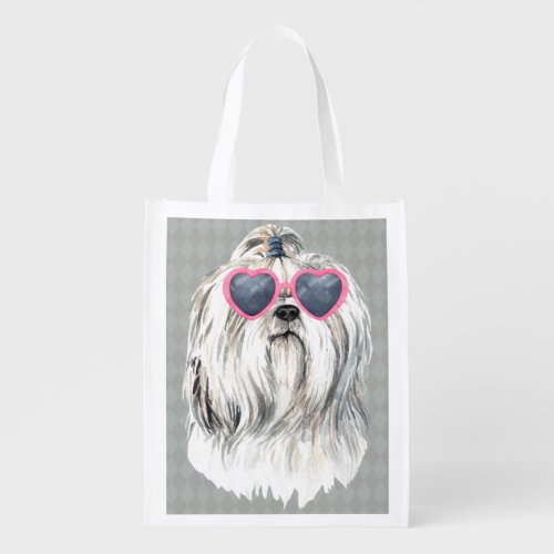 Lulu the Lhasa Grocery Bag