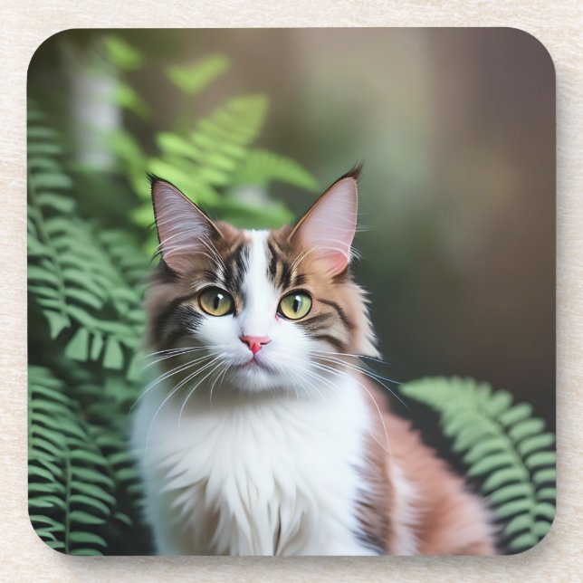 Lulu The Ragdoll Cat,  Beverage Coaster (Front)