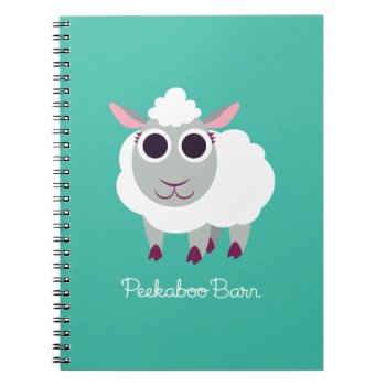 Lulu The Sheep Notebook by peekaboobarn at Zazzle