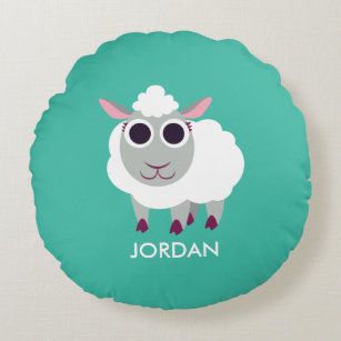 Lulu the Sheep Round Pillow