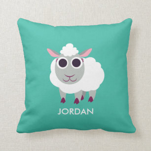 Lulu the Sheep Throw Pillow