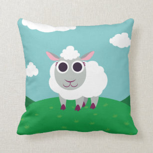 Lulu the Sheep Throw Pillow