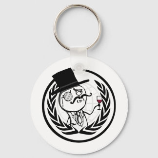 LulzSec Anonymous Logo Keychain