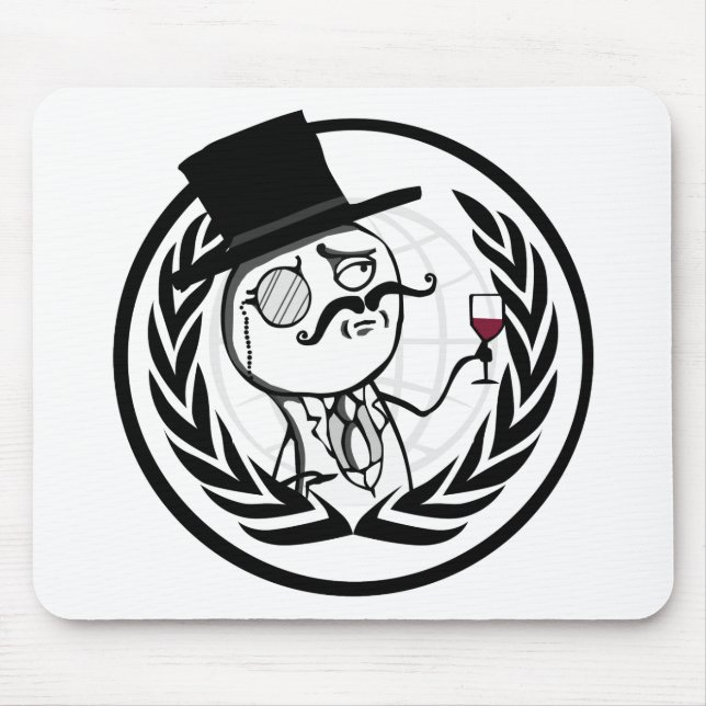 LulzSec Anonymous Logo Mouse Pad (Front)