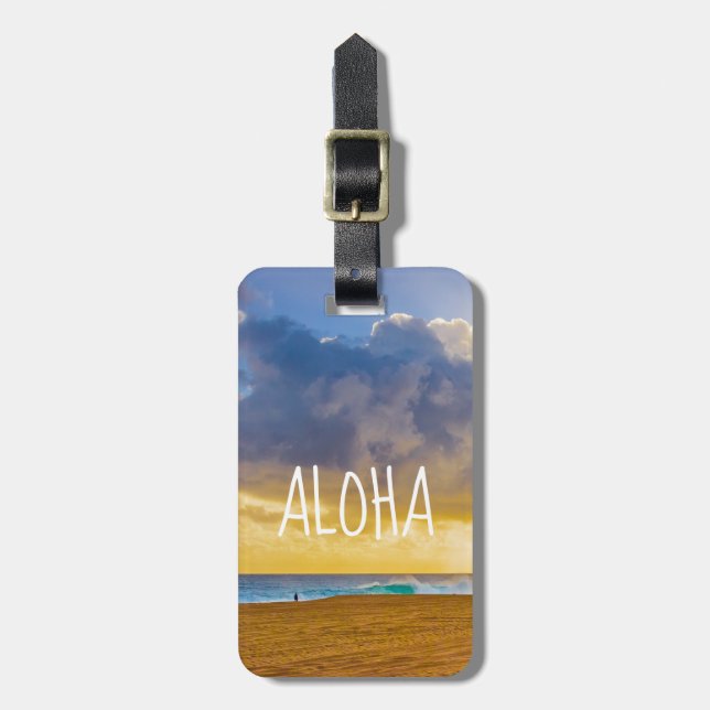 Lumahai Beach, Kauai, Hawaii - Aloha Luggage Tag (Front Vertical)