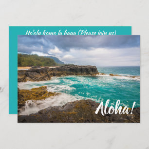 Lumaha'i Beach, Kauai, Hawaii Invitation