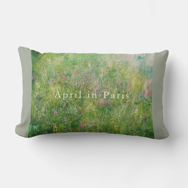 Lumbar Pillow: April in Paris Lumbar Pillow (Front)
