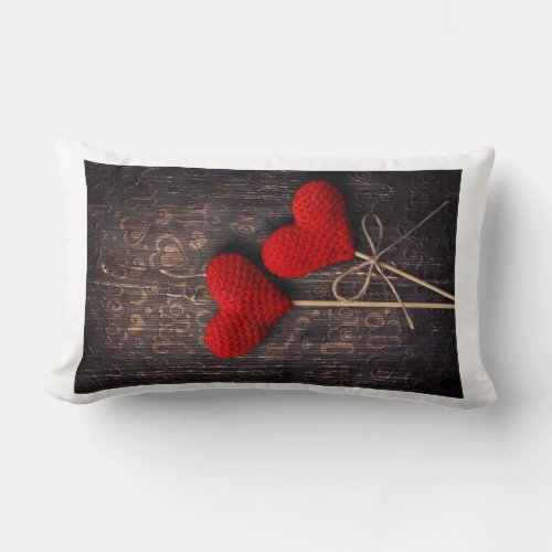 Lumbar pillow with heart 