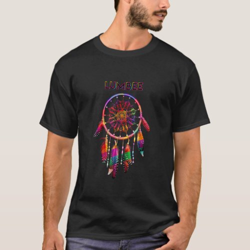 Lumbee Native American Indian Colorful Dreamcatche T_Shirt