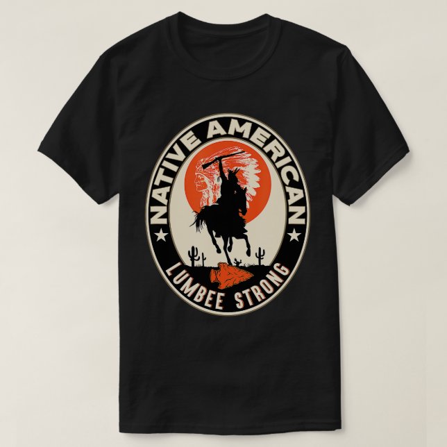 Lumbee Tribe Native American Indian Pride Art Deco T-Shirt (Design Front)