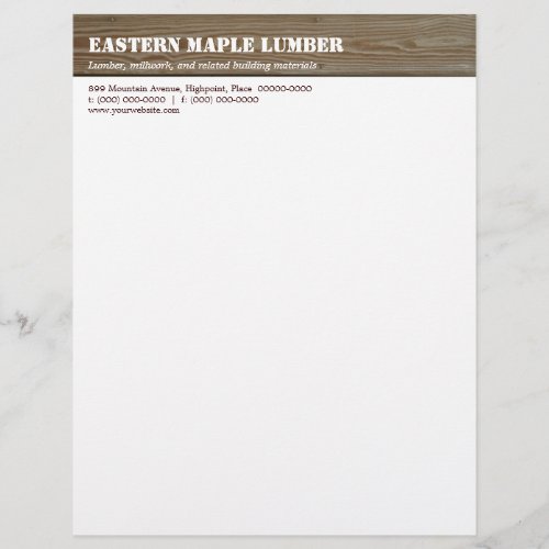 Lumber Business Letterhead