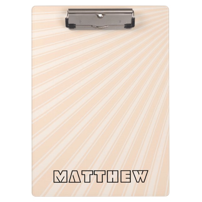 Lumber Color Stripe Funky Pattern Clipboard (Front)