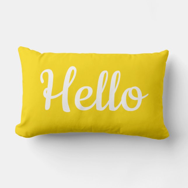 Lumber Cushion - Hello (Front)