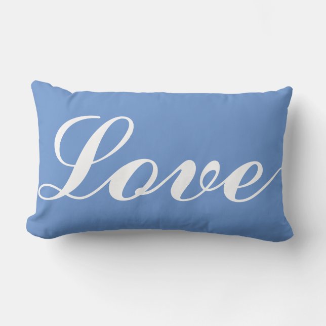 Lumber Cushion - Love (Cornflower Blue) (Front)