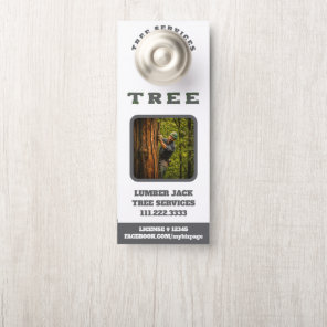 *~*  Lumber Jack Tree Services QR Door Hanger