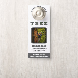 *~*  Lumber Jack Tree Services QR Door Hanger
