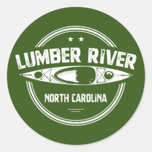 Lumber River, North Carolina Classic Round Sticker