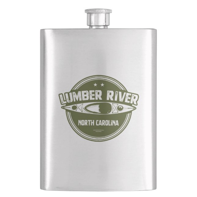 Lumber River, North Carolina Flask (Front)