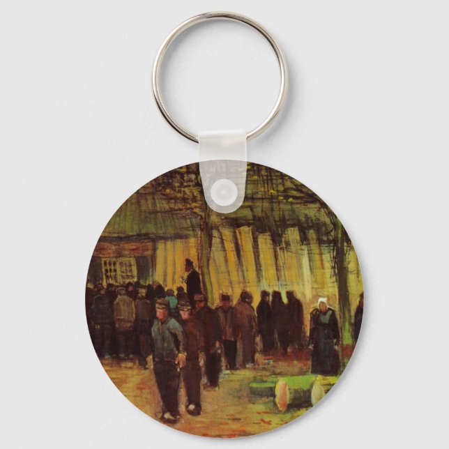 Lumber Sale by Vincent van Gogh Keychain (Front)