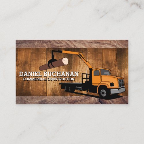 Lumber Truck Vehicle Business Card