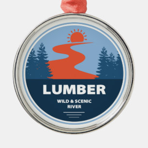 Lumber Wild And Scenic River, North Carolina Metal Ornament
